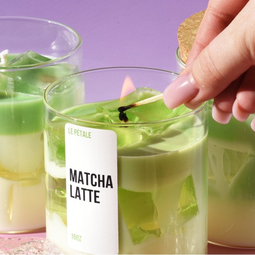 LE PÉTALE Matcha Latte Candle 15 oz